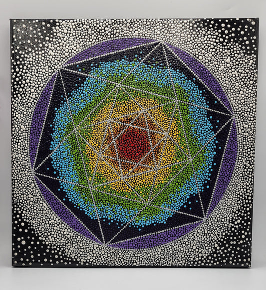 Celina Miller Art - Infinite Hexagram Canvas