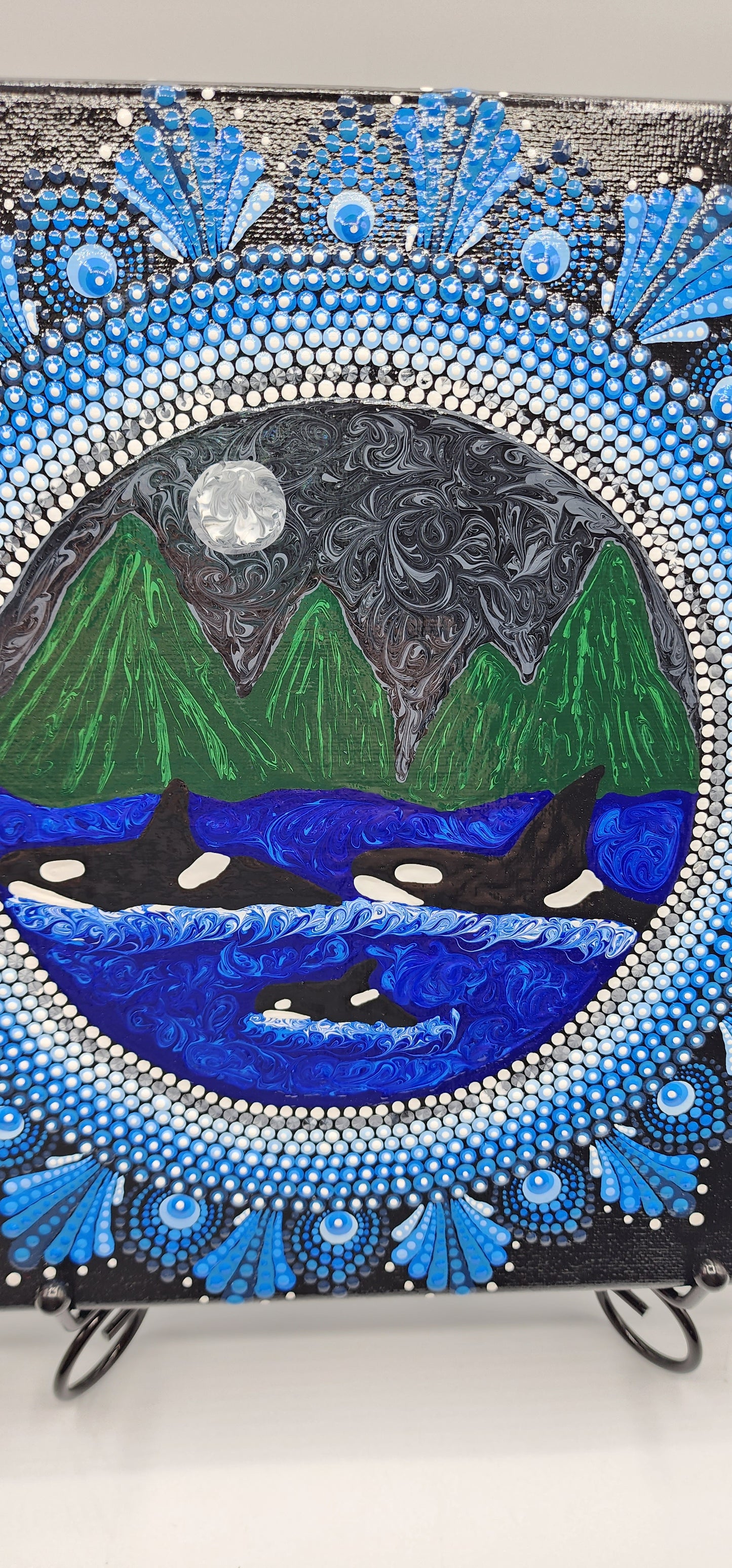 Celina Miller Art - Orca Family Canvas