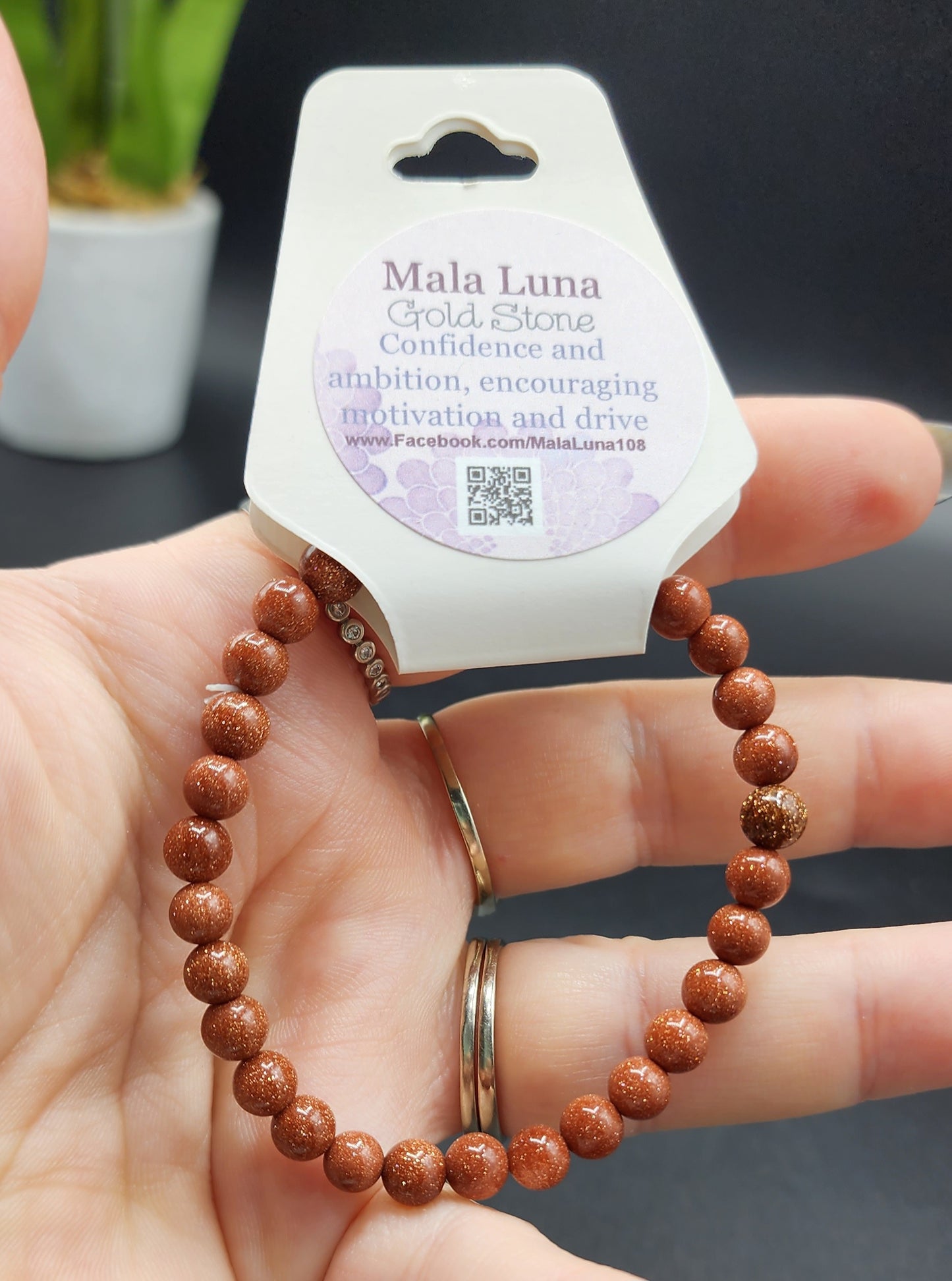 Goldstone Bracelet 6mm