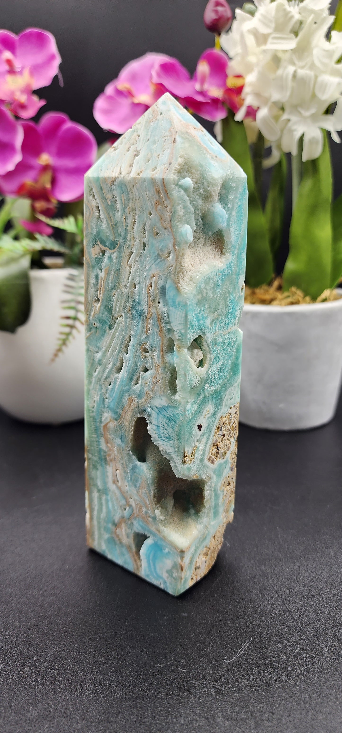 Blue Aragonite Tower 2