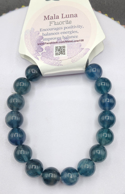 Blue Fluorite Bracelet 10mm