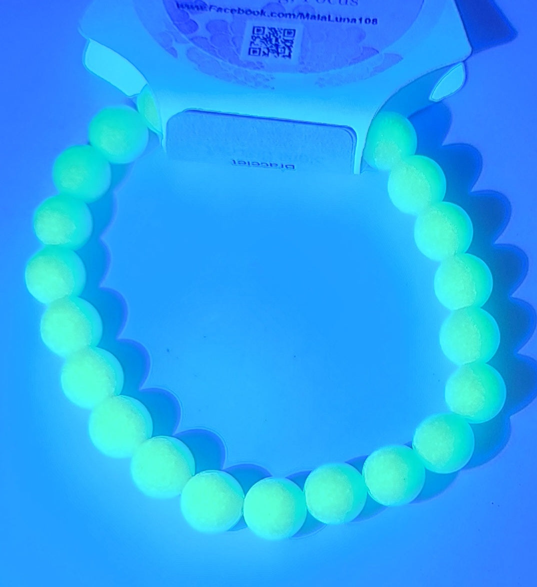 Green Luminous Stone Bracelet 8mm
