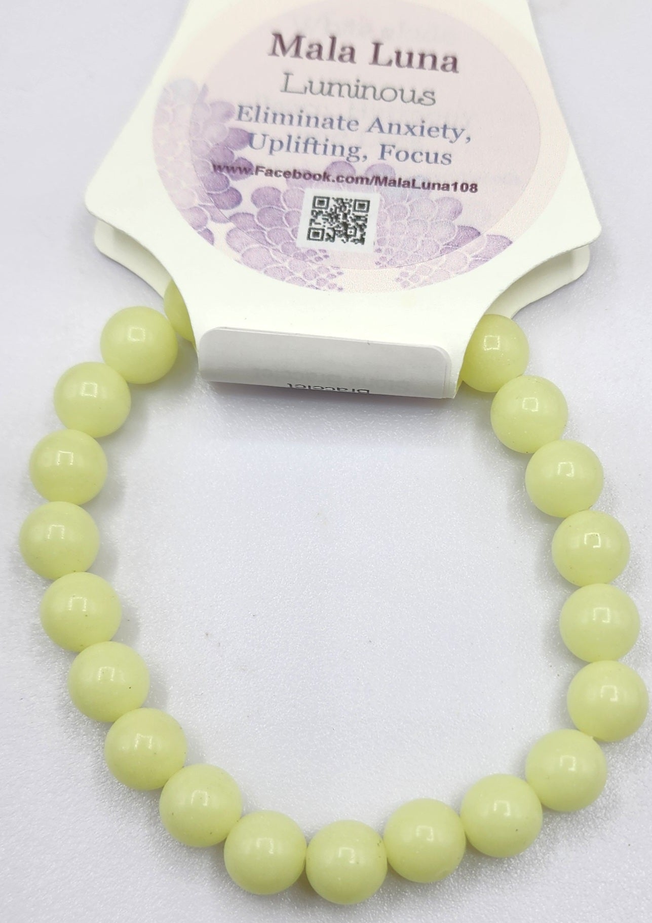 Green Luminous Stone Bracelet 8mm