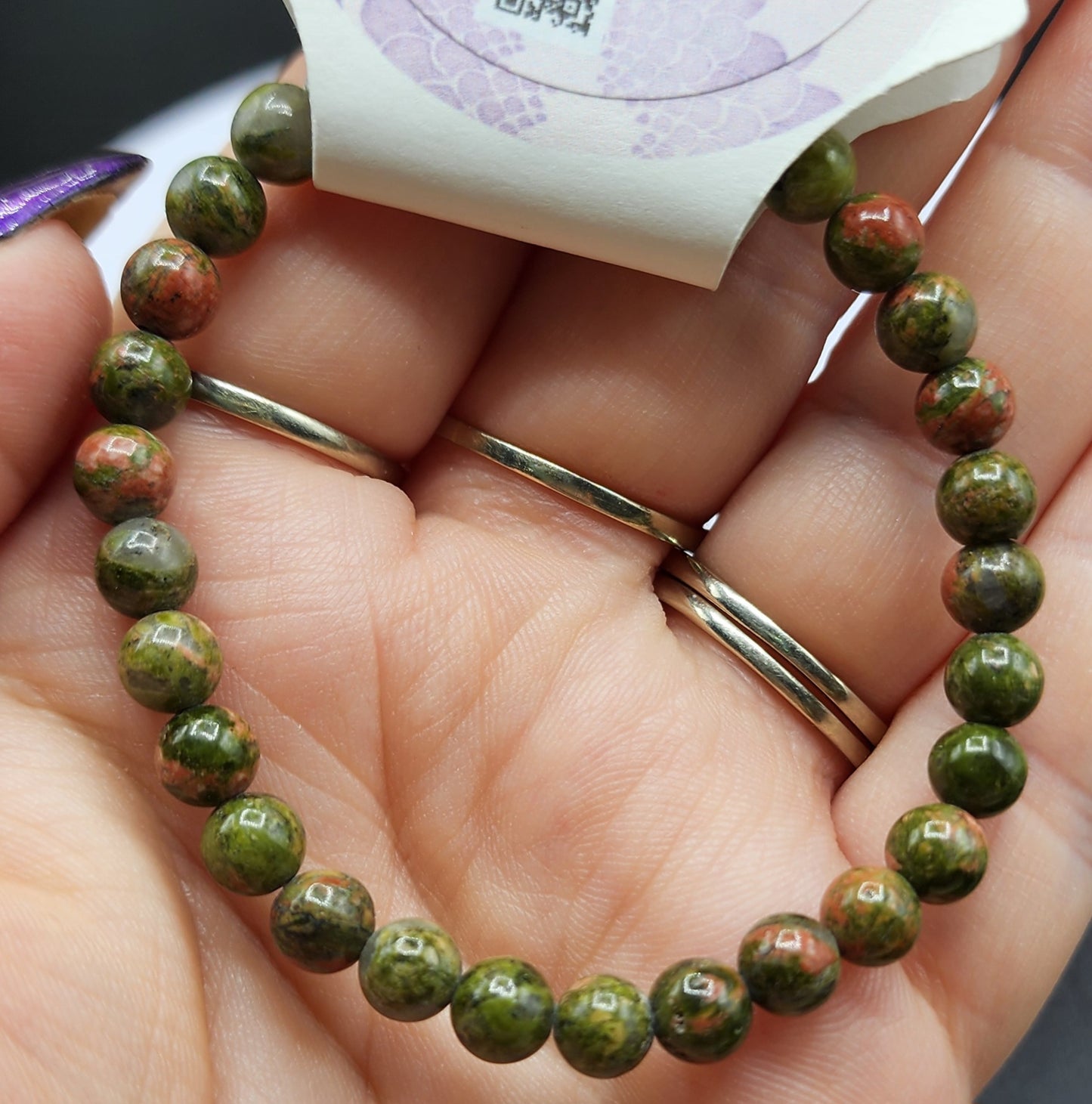 Unakite Bracelet 6mm