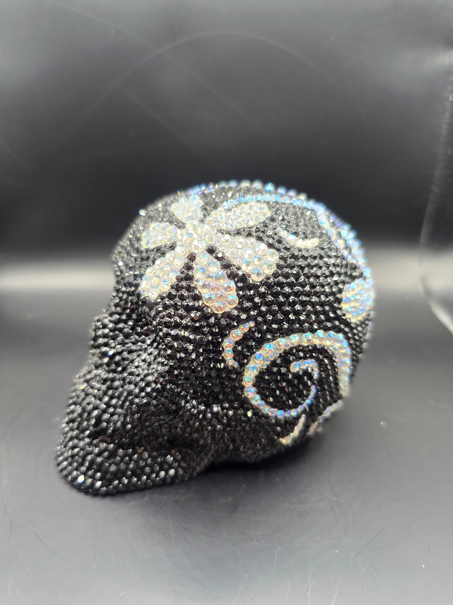 Celina Miller Art - Bling Black and White Skull