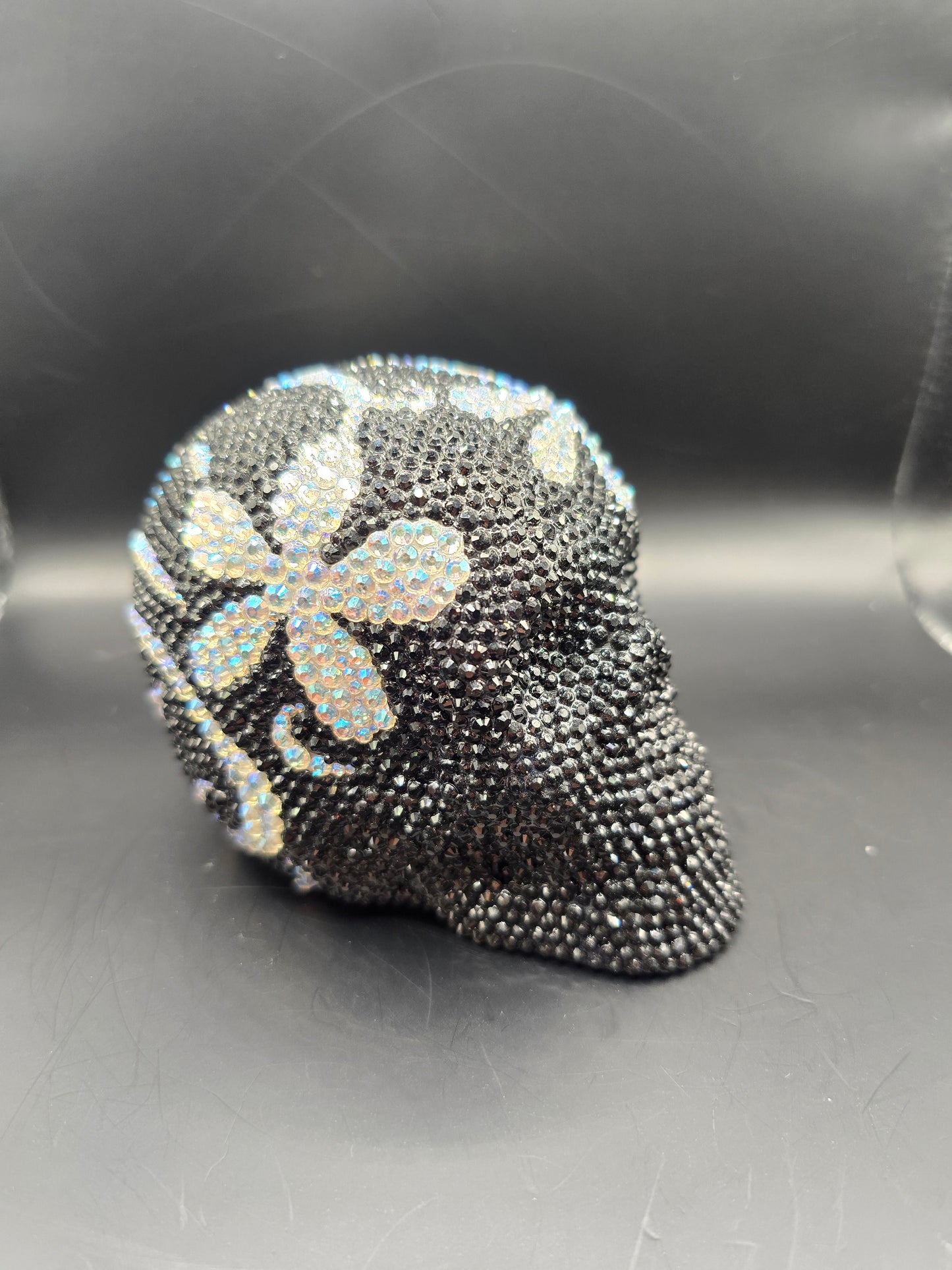 Celina Miller Art - Bling Black and White Skull