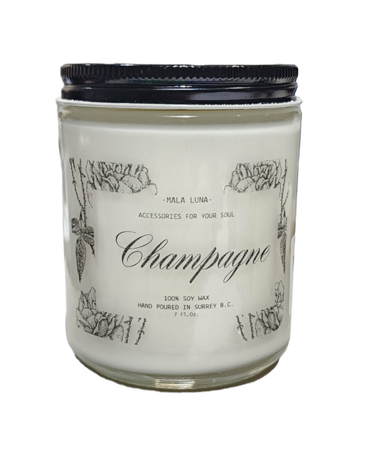 Mala Luna Champagne Candle