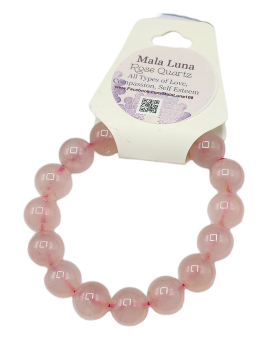 Rose Quartz Bracelet 12mm