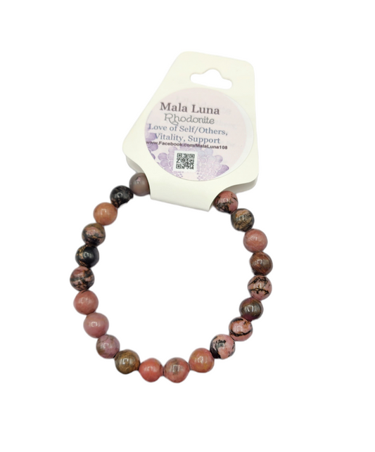 Rhodonite Bracelet 8mm