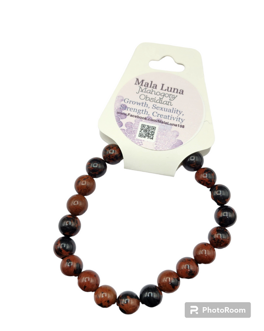 Mahogany Obsidian Bracelet 8mm