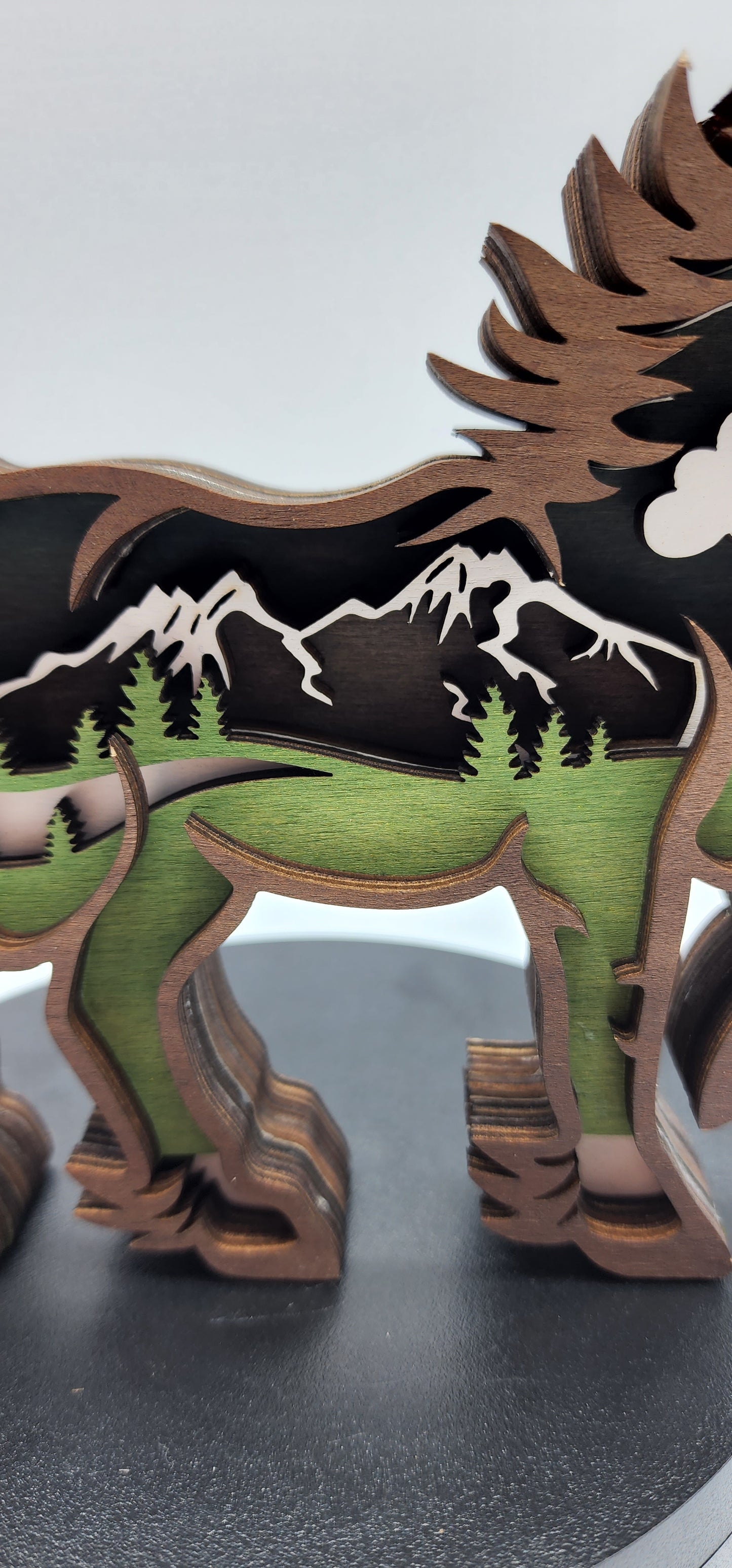 Wooden animal Scene - Horse